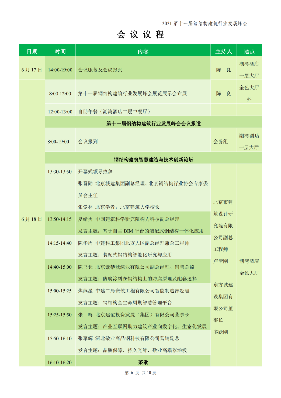 【协会动态】6月18-19日·北京 | 第十一届钢结构建筑行业发展峰会(图9)
