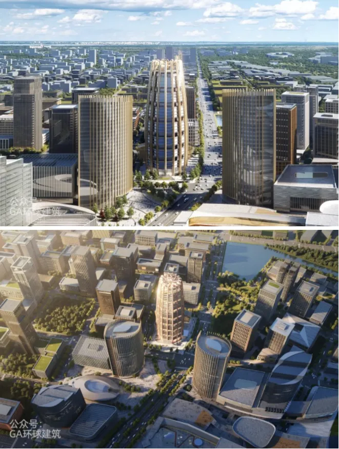 【钢结构·工程】雄安未来新地标!SOM新作:“中国中化总部”,设计取意“金芦苇”(图2) 【钢结构·工程】雄安未来新地标!SOM新作:“中国中化总部”,设计取意“金芦苇”(图2)