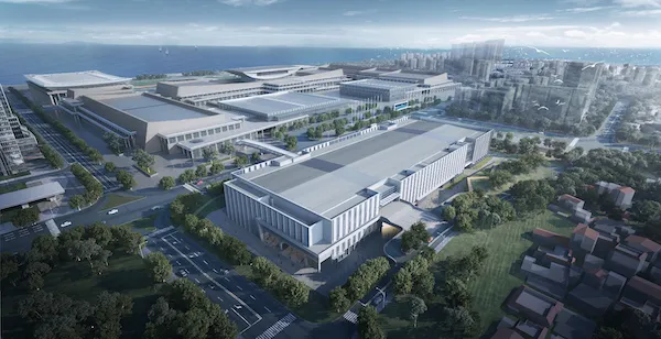 上海宝冶厦门国际会展中心五期项目全面封顶(图1) 图片