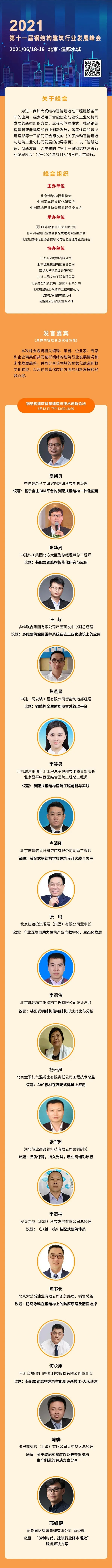 【协会动态】6月18-19日·北京 | 第十一届钢结构建筑行业发展峰会(图1)